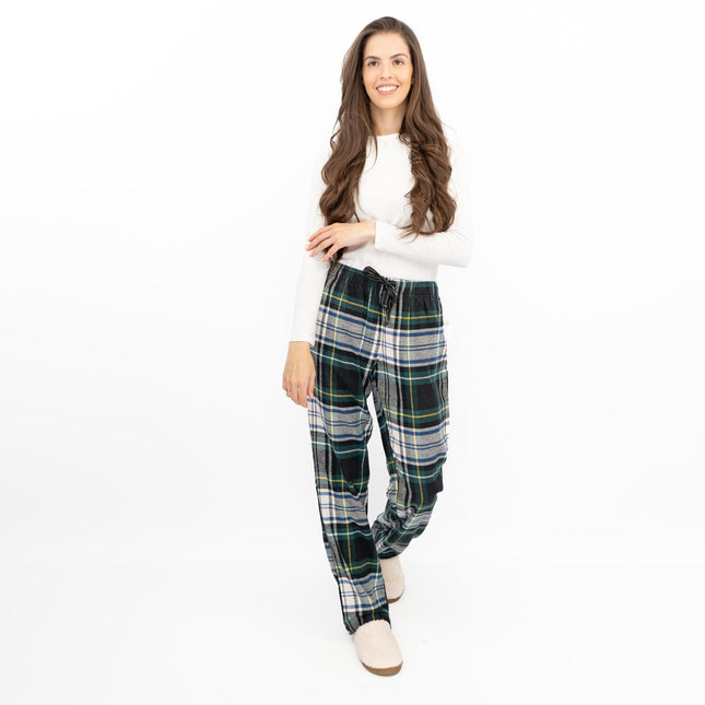 Old Navy Womens Green White Plaid Tartan PJ Style Bottoms-Quality Brands Outlet-