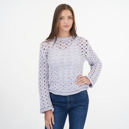 M&S Lilac Crochet Jumper-Quality Brands Outlet-