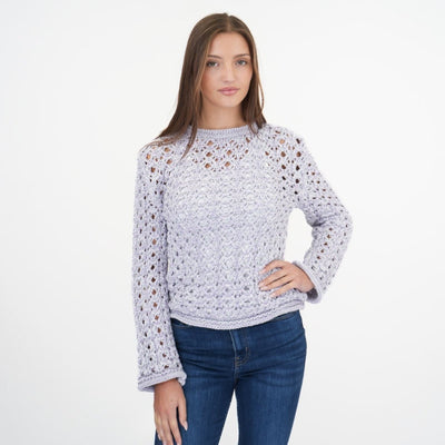 M&S Lilac Crochet Jumper - Quality Brands Outlet