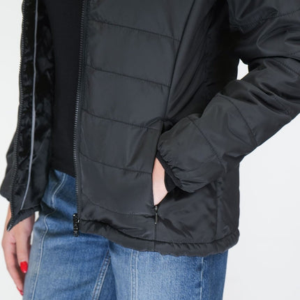 3-in-1 Waterproof Ski Jacket Black with Detachable Insert-Quality Brands Outlet-