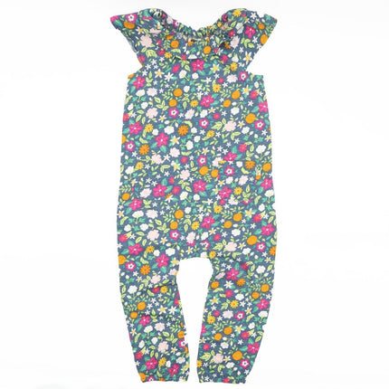 Frugi Baby Girls Maya Jumpsuit Floral Print - Quality Brands Outlet