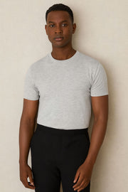 Bless Cotton T-Shirts Light Grey Short Sleeve Tops - Quality Brands Outlet