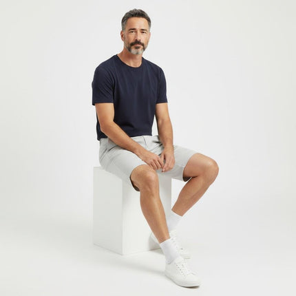 M&S Autograph Light Grey Lightweight Chino Shorts Regular Fit Summer - Quality Brands Outlet