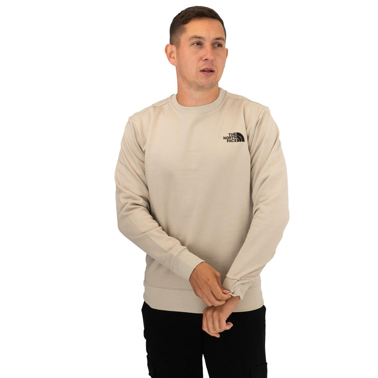 The North Face Mens Simple Dome Crew Beige Sweatshirt