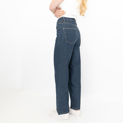 M&S Wide Leg Blue Jeans Dark Indigo