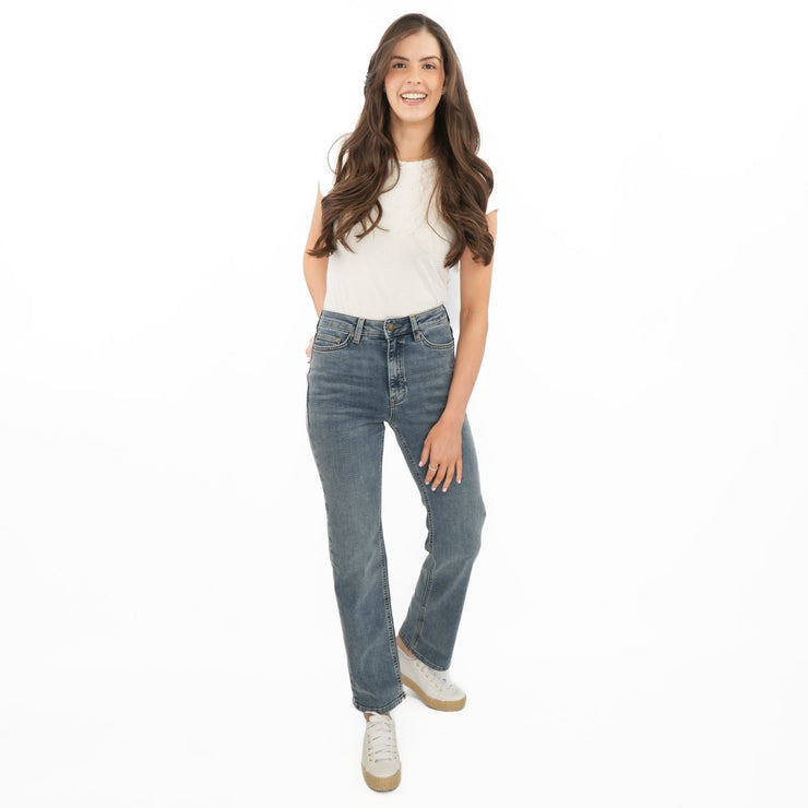 M&S Autograph Blue Jeans High Waist Straight Leg - Quality Brands Outlet