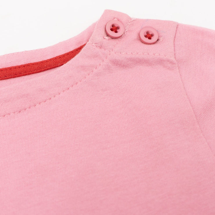 Mini Boden Girls Pink Horse T-Shirt Cotton Jersey Long Sleeve Tops