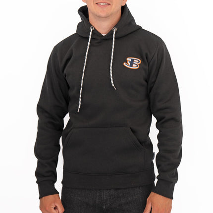 Ben Sherman Mens Logo Hoodie Black-Quality Brands Outlet-