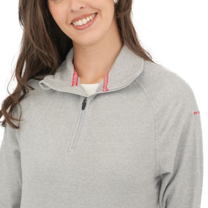 Trespass Half Zip Microfleece Fleece Jackets Platinum Grey-Quality Brands Outlet-