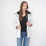 3-in-1 Waterproof Ski Jacket White with Detachable Insert