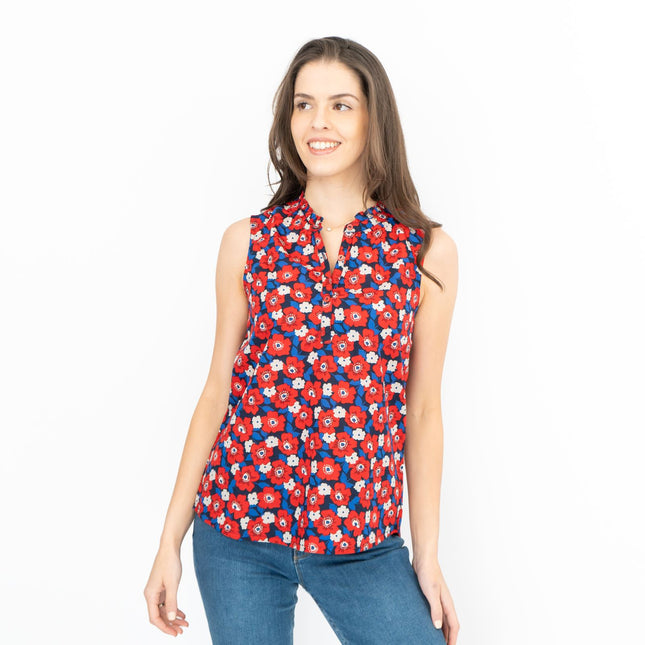 Seasalt Womens Flower Fields Vest Poppy Maritime-Quality Brands Outlet-