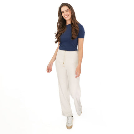 M&S Waffle Lounge Pants Ivory Trousers-Quality Brands Outlet-
