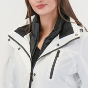 3-in-1 Waterproof Ski Jacket White with Detachable Insert