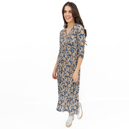 Seasalt Blue Chapelle Dress in Woodland Garlic Marine - Quality Brands Outlet