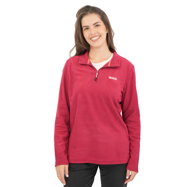 Regatta Dark Red Sweethart Zip Neck Fleece-Quality Brands Outlet-