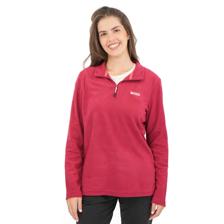 Regatta Dark Red Sweethart Zip Neck Fleece - Quality Brands Outlet