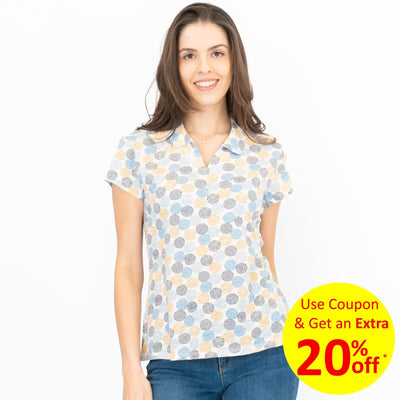 Seasalt Womens Sea Craft Collared Jersey Top Dotty Spot - Quality Brands Outlet