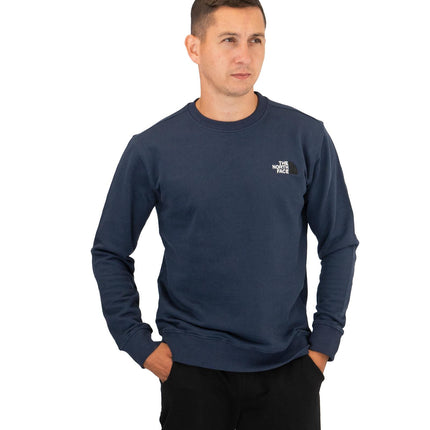 The North Face Mens Crew Navy Blue Sweatshirt-Quality Brands Outlet-