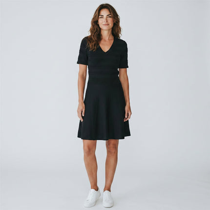 NAF NAF Womens Black Crochet Dress - Quality Brands Outlet