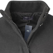 M&S Black Belted Funnel Neck Trench Coat