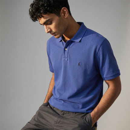 Joules Woody Royal Blue Cotton Pique Polo Shirt - Quality Brands Outlet