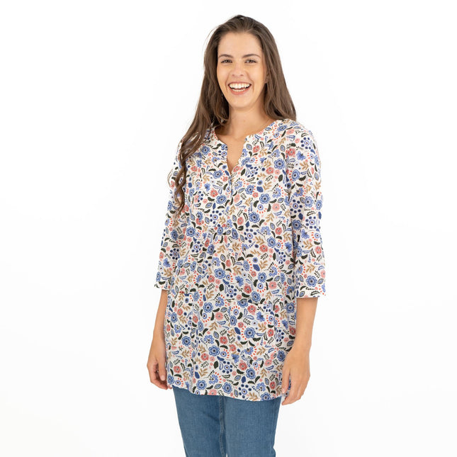 Seasalt Floral Womens Aventurier Cotton Tunic-Quality Brands Outlet-