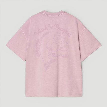 Mens T-Shirts Premium Brand Pink Short Sleeve Cotton Graphic Boxy Fit - Quality Brands Outlet