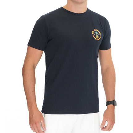 Hurley Mens Navy Cool Pineapple Print T-Shirt-Quality Brands Outlet-