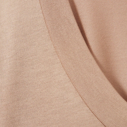 Brady V-Neck Tops Camel Beige Long Sleeve-Quality Brands Outlet-