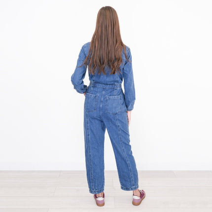 M&S Denim Blue Utility Jumpsuits-Quality Brands Outlet-