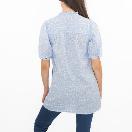 White Stuff Tunic Blue Deeba Longline Top-Quality Brands Outlet-