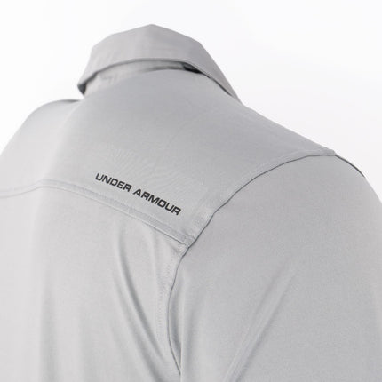 Under Armour Mens HeatGear Golf Sports Grey Polo Shirt Casual Tops