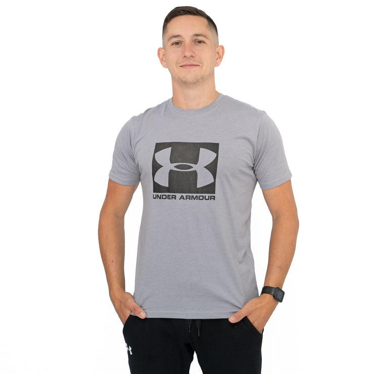 Under Armour Men Logo Print Sportstyle Grey Short Sleeve T-shirt