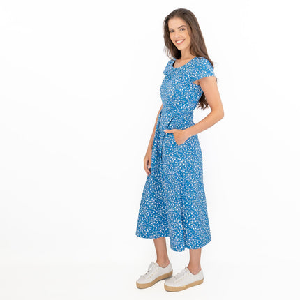 Seasalt Before Now Blue Boat Midi Dress-Quality Brands Outlet-