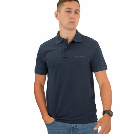 Mens Polos Premium Brand Navy Pique Polo Shirts Short Sleeve-Quality Brands Outlet-