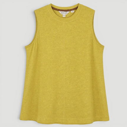 White Stuff Rylee Linen Vest Top Yellow - Quality Brands Outlet