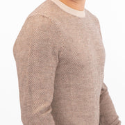 White Stuff Mens Newport Merino Wool Jumper Brown - Quality Brands Outlet