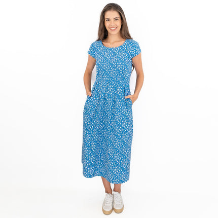 Seasalt Before Now Blue Boat Midi Dress-Quality Brands Outlet-