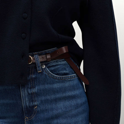 M&S Jeans High Rise Slim Dark Indigo Stretch Denim
