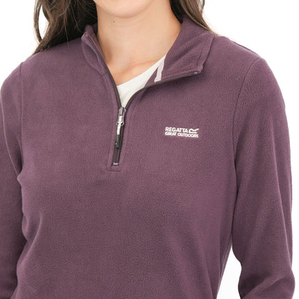 Regatta Purple Sweethart Zip Neck Fleece-Quality Brands Outlet-