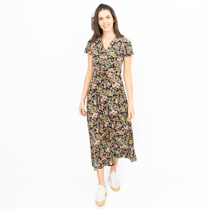 Seasalt Chapelle Midi Dress Fruit Garden Maritime Chalk-Quality Brands Outlet-