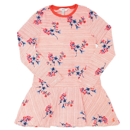Joules Girls Iona Red Floral Striped Long Sleeve Tunic Top & Leggings Set Christmas Outfits for Girls - Quality Brands Outlet