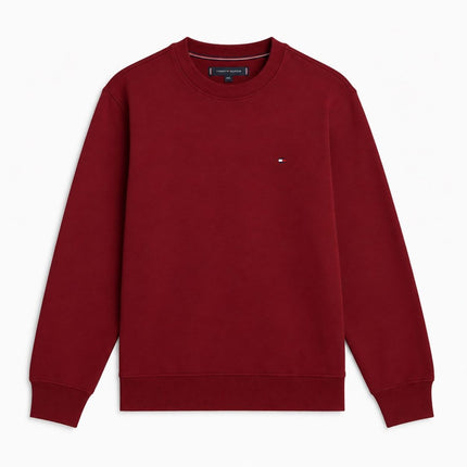 Mens Sweatshirts Terry Crew Neck Tops – Red-Quality Brands Outlet-