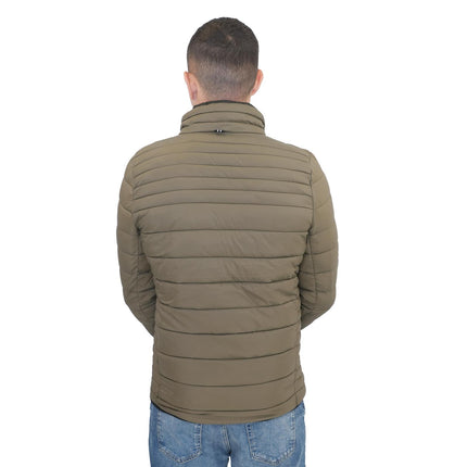 Nautica Performance Double Zip Puffer Jacket Olive