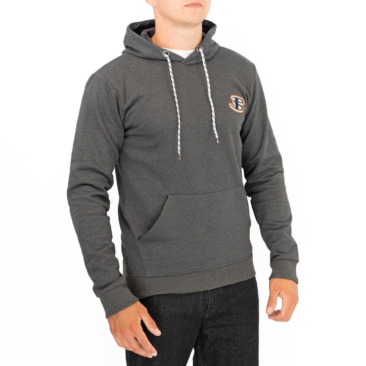 Ben Sherman Mens Logo Hoodie Charcoal Grey