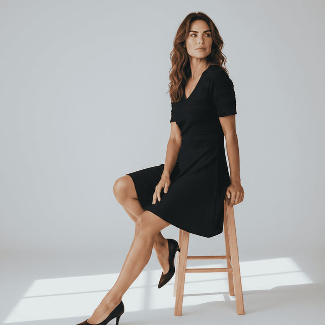 NAF NAF Womens Black Crochet Dress - Quality Brands Outlet