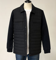 M&S Mens Autograph Black Quilted Jacket - Quality Brands Outlet