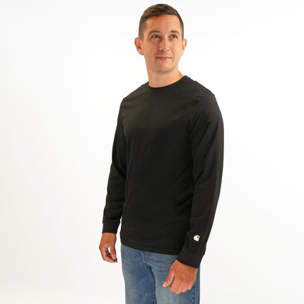 Long Sleeve T-shirt Essentials Black Tops-Quality Brands Outlet-