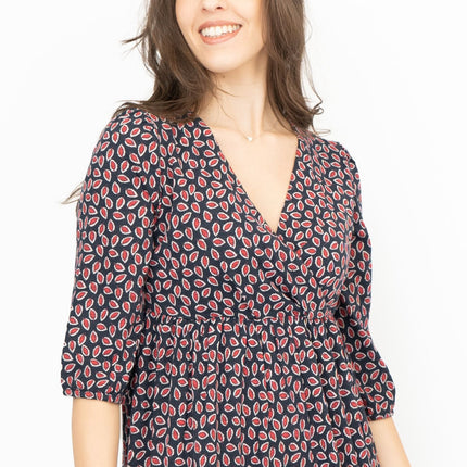 Seasalt Sky Branch Navy Jersey Midi Dress-Quality Brands Outlet-