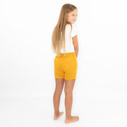 Girls Shorts Mustard Yellow Elasticated Waist Easycare for Summer Holiday